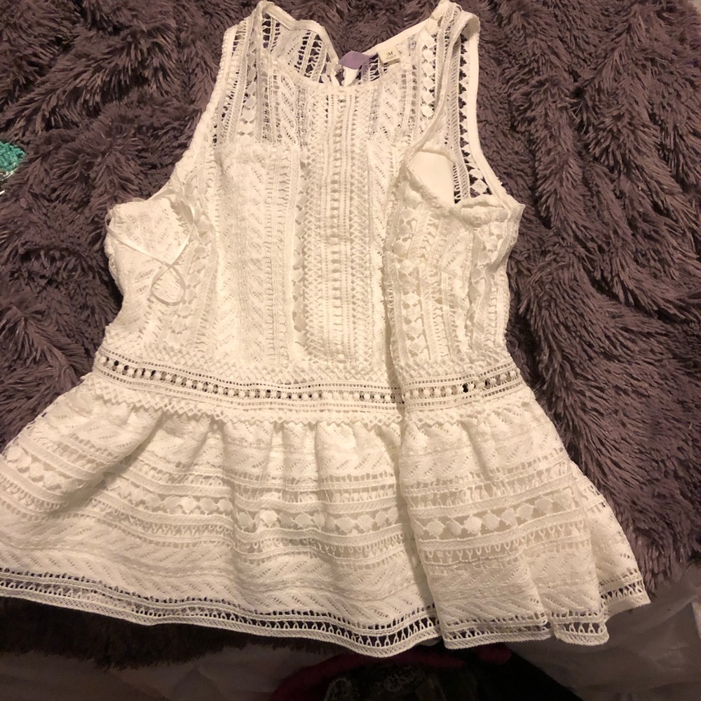 Cute white tank top
